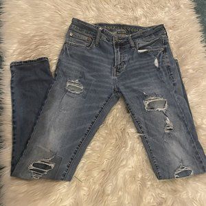 American Eagle Next Level Flex Skinny Jeans  Distressed